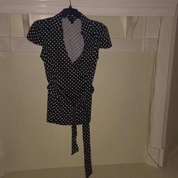 Polkadot blouse with collar - Picture 2 of 3
